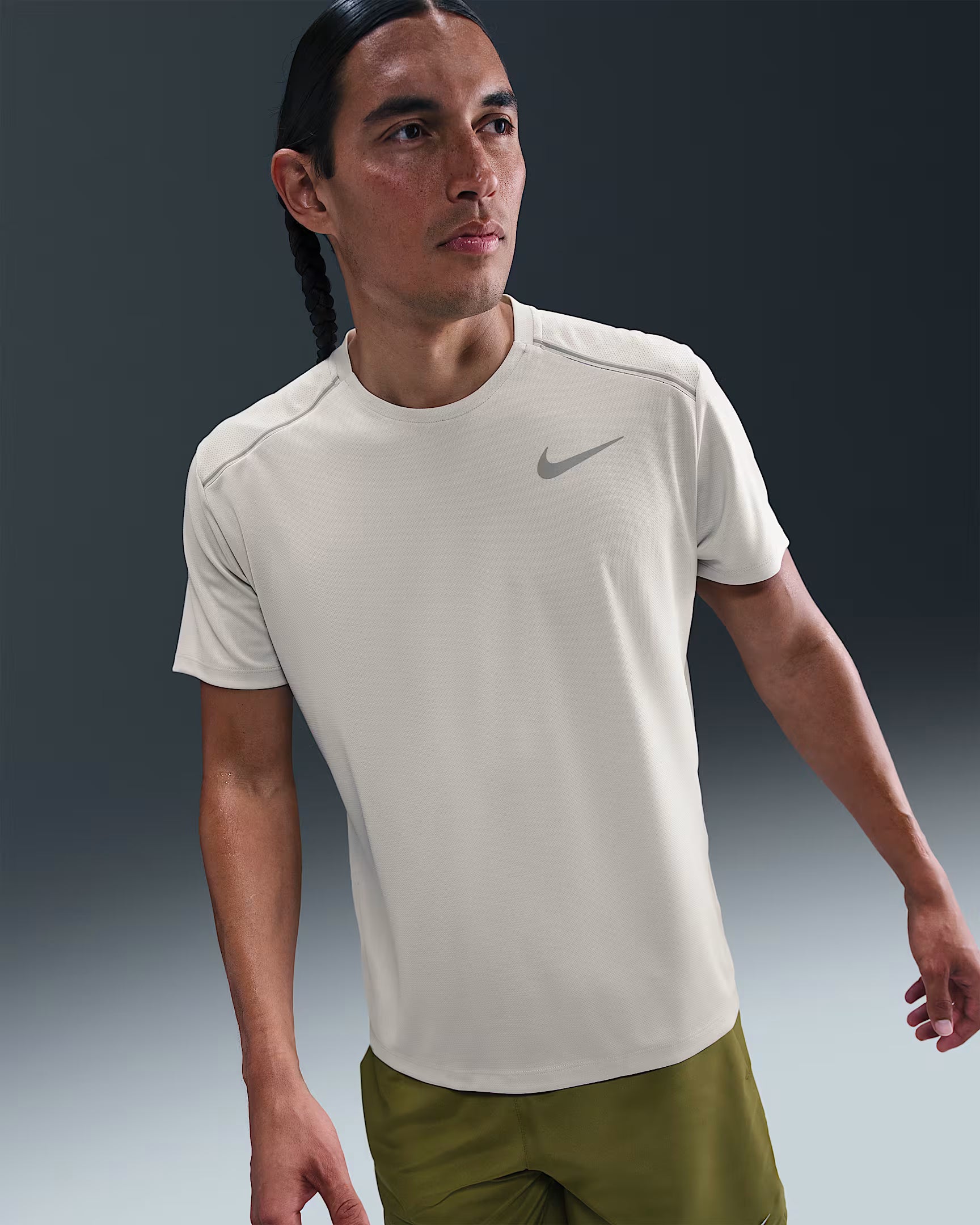Nike Miler Haut de running à manches courtes pour homme
