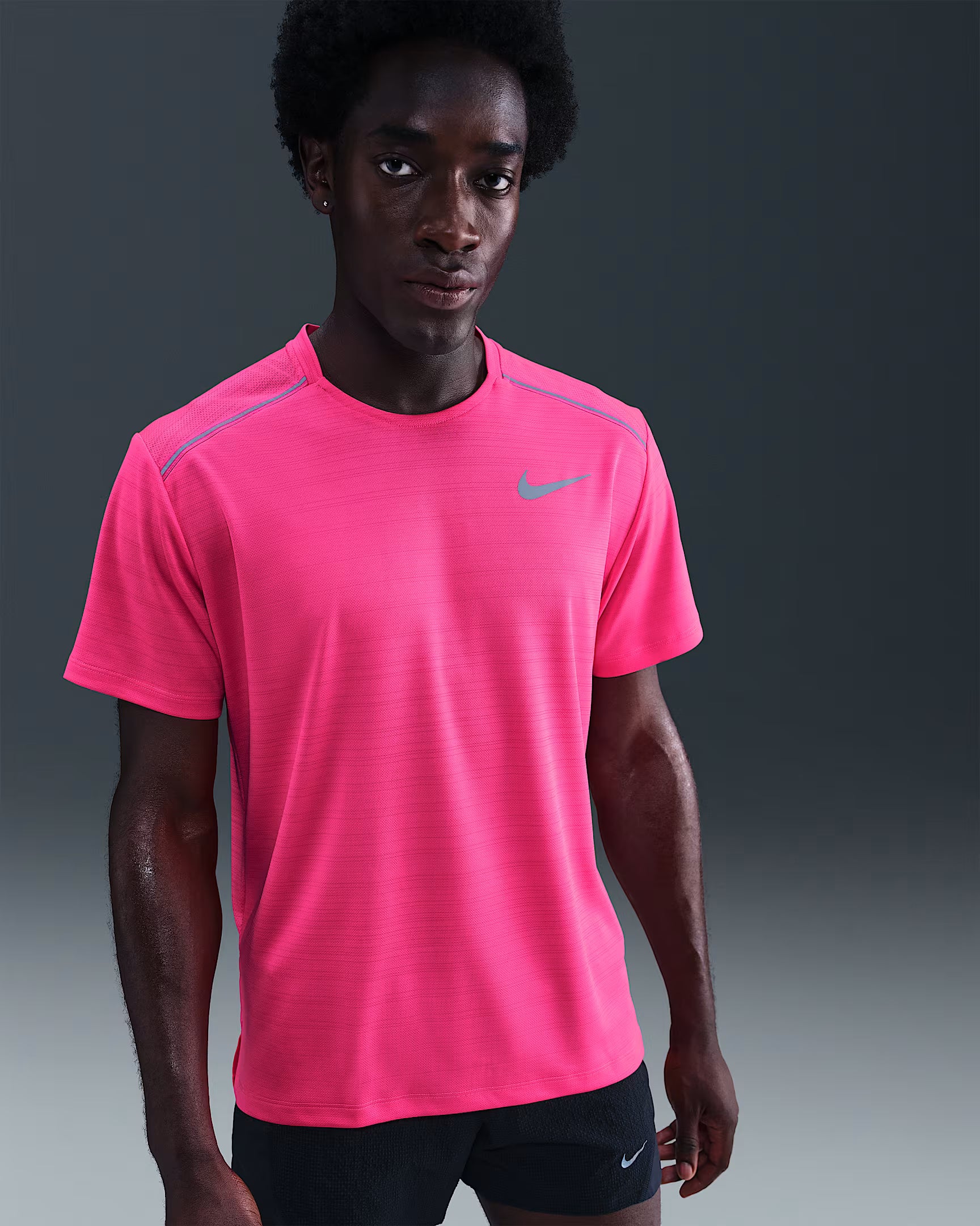 Nike Miler Haut de running à manches courtes pour homme