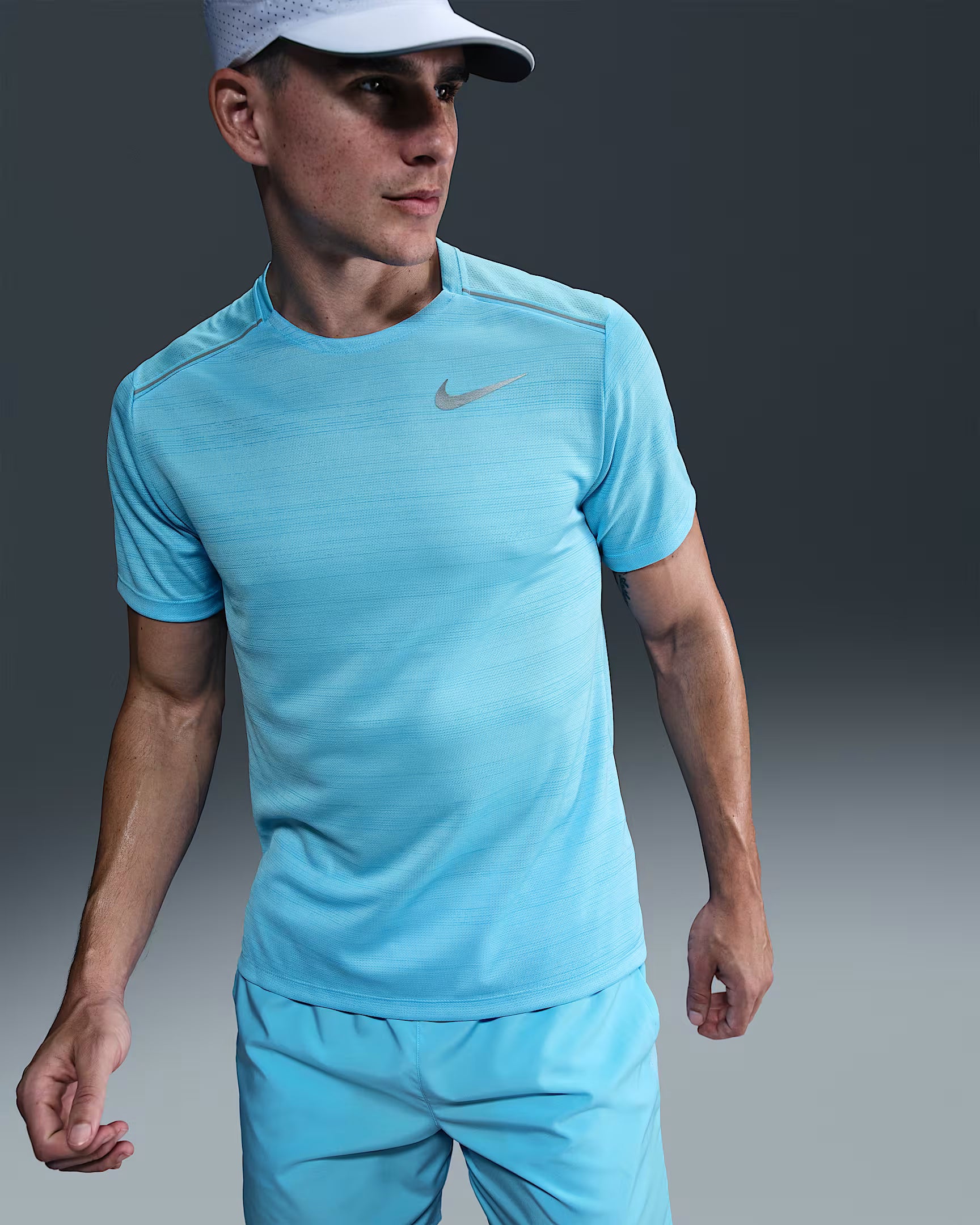 Nike Miler Haut de running à manches courtes pour homme