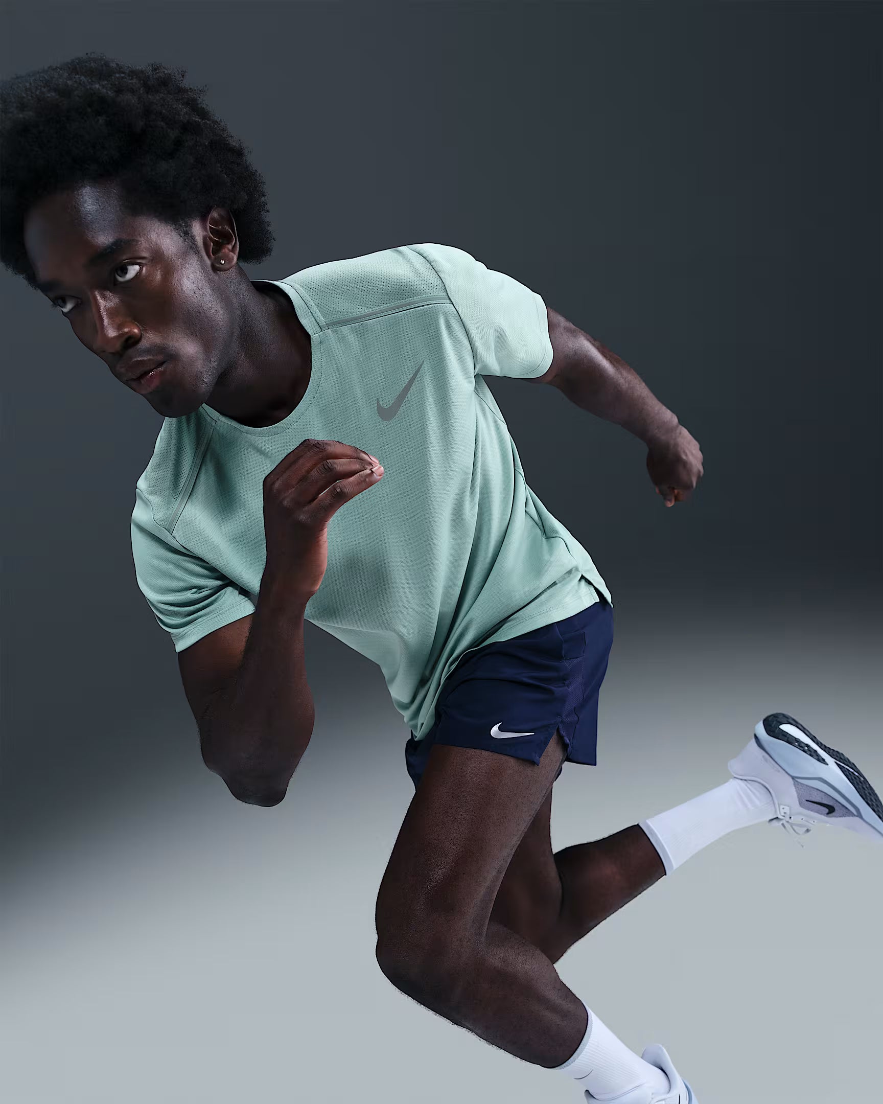 Nike Miler Haut de running à manches courtes pour homme