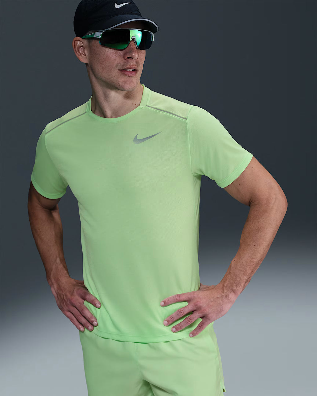 Nike Miler Haut de running à manches courtes pour homme