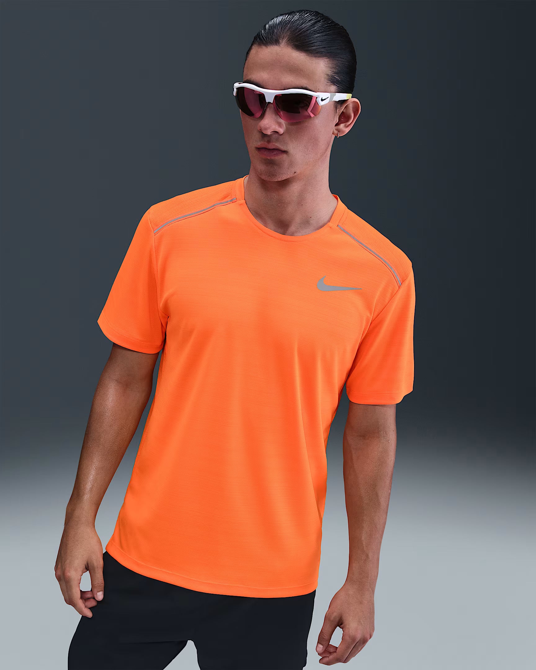 Nike Miler Haut de running à manches courtes pour homme