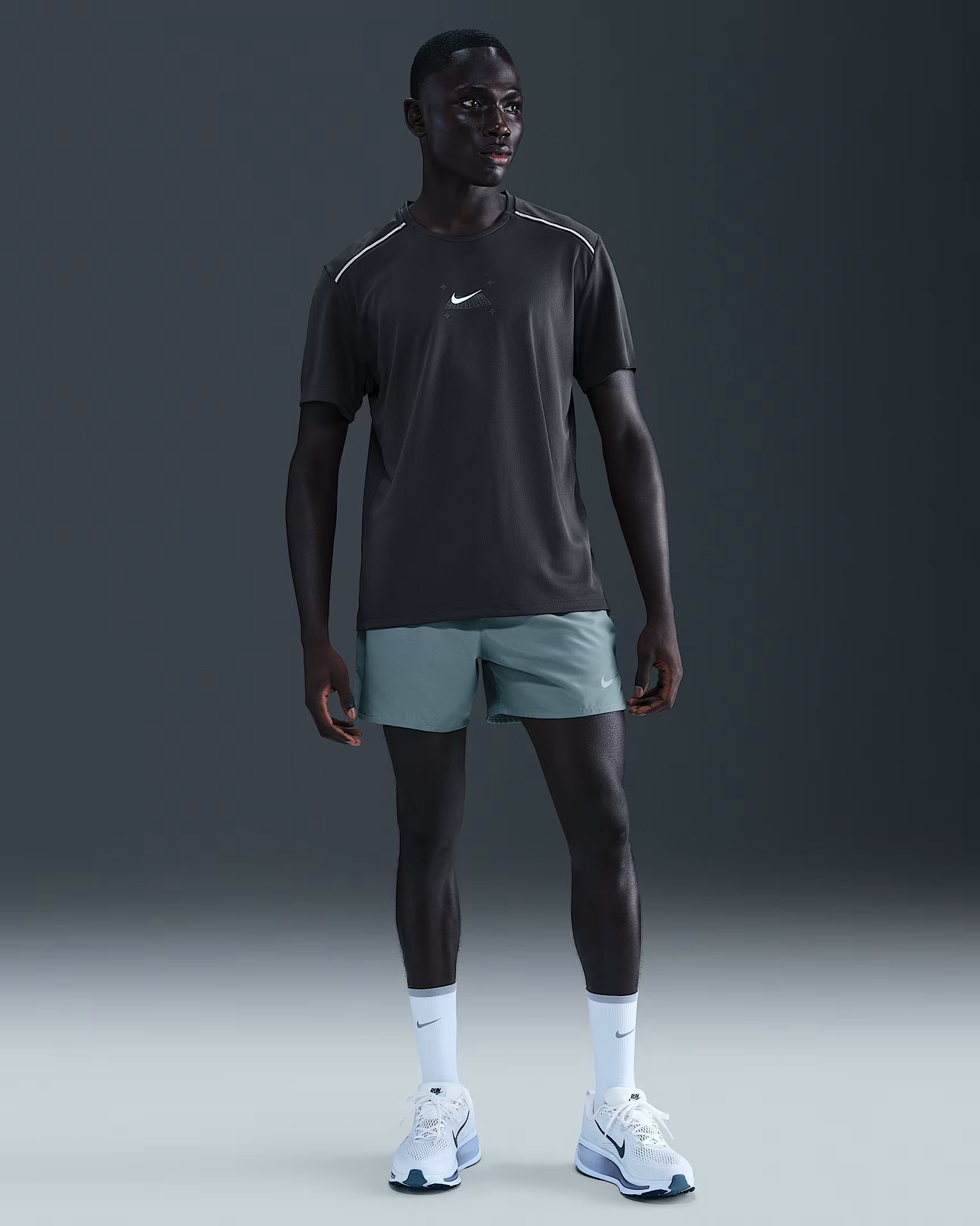 Nike Miler Haut de running à manches courtes pour homme