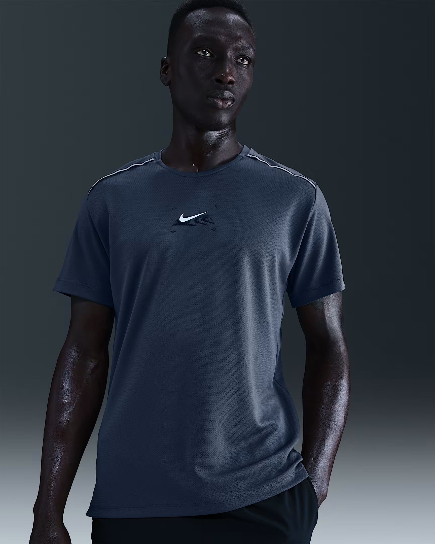 Nike Miler Haut de running à manches courtes pour homme