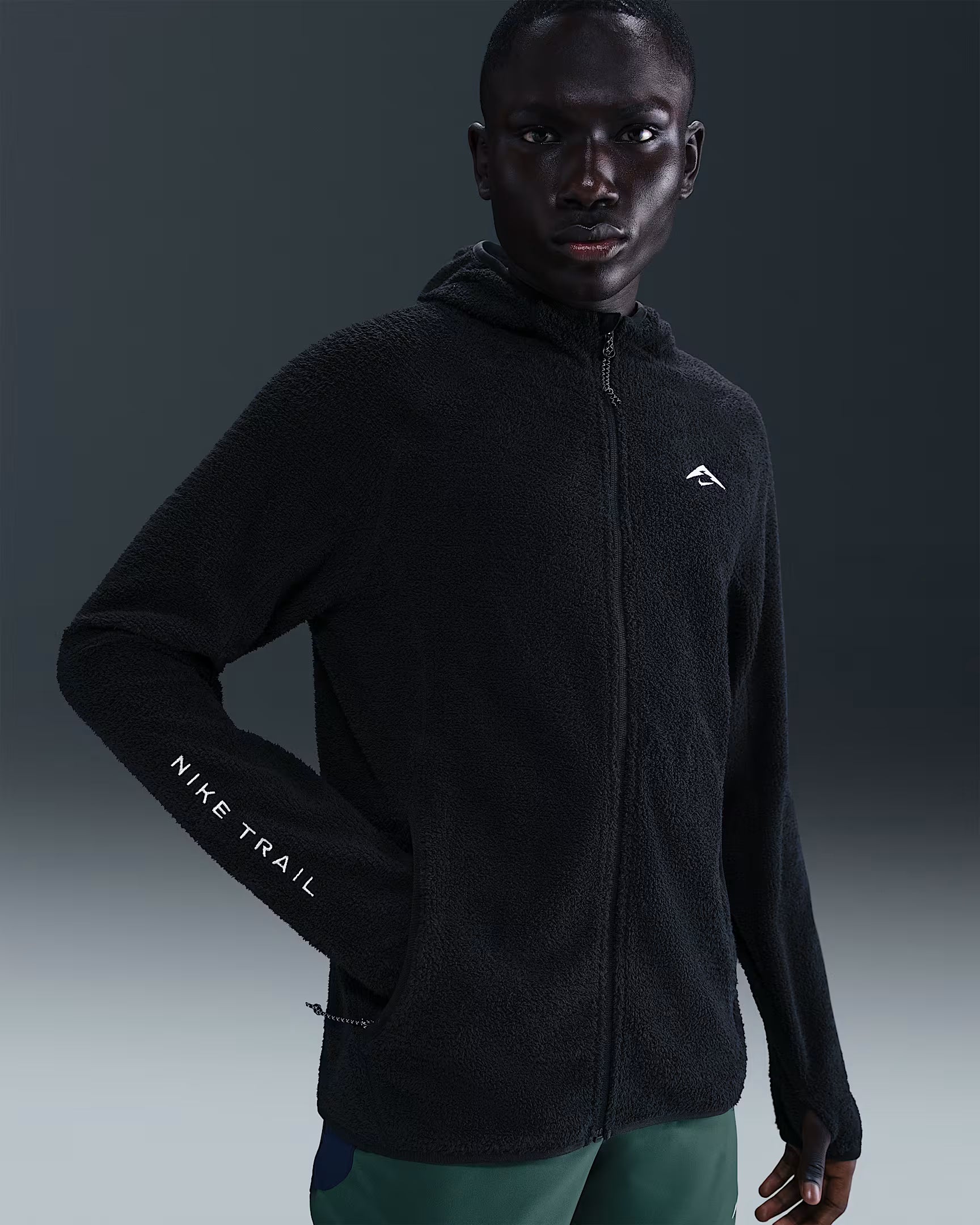Nike Trail Veste de running en Fleece Dri-FIT pour homme