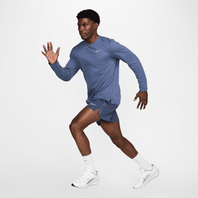 Nike Miler Haut de running à manches longues Dri-FIT UV pour homme