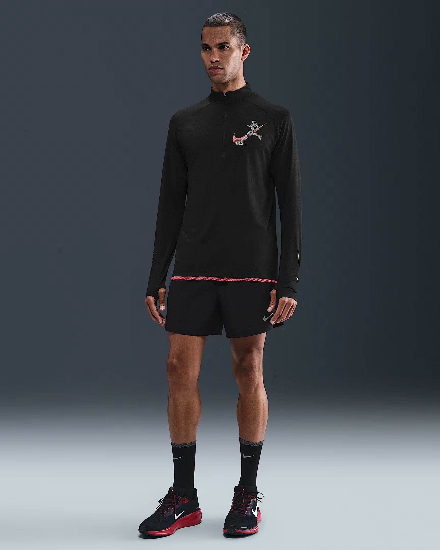 Nike Stride Haut de running à demi-zip Dri-FIT UV pour homme