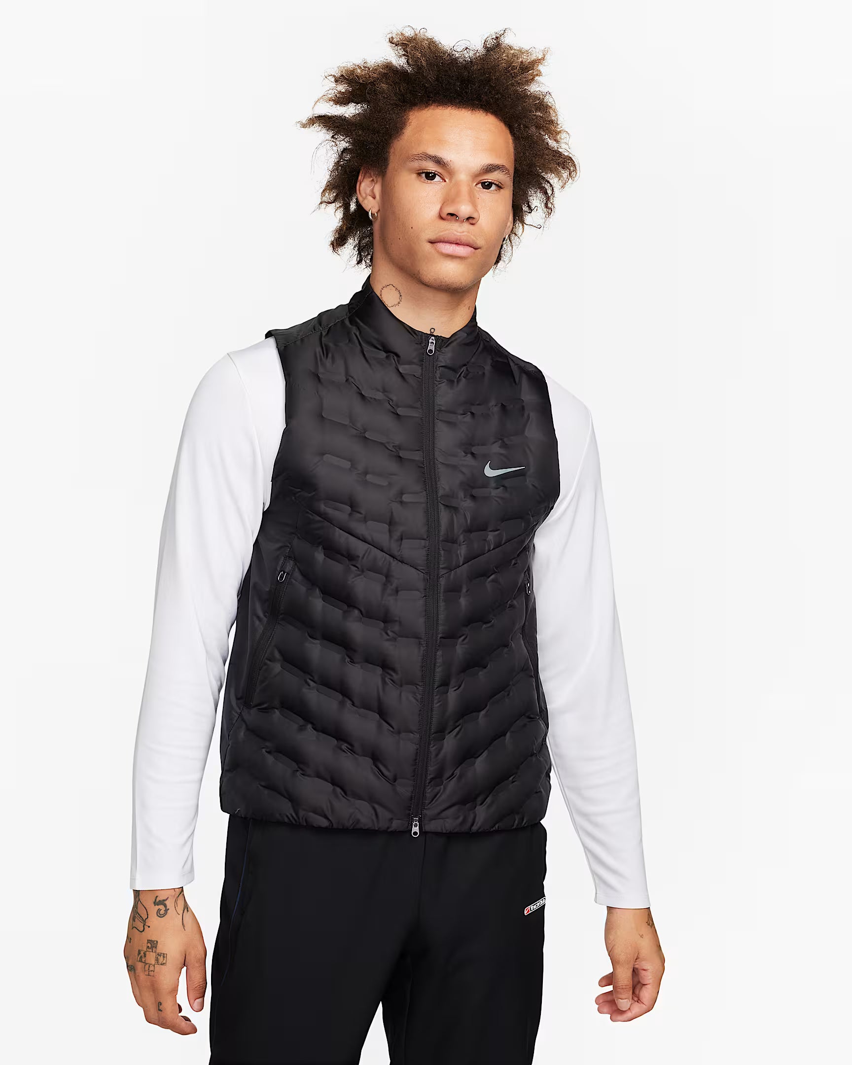 Veste de running sans manches en duvet pour homme