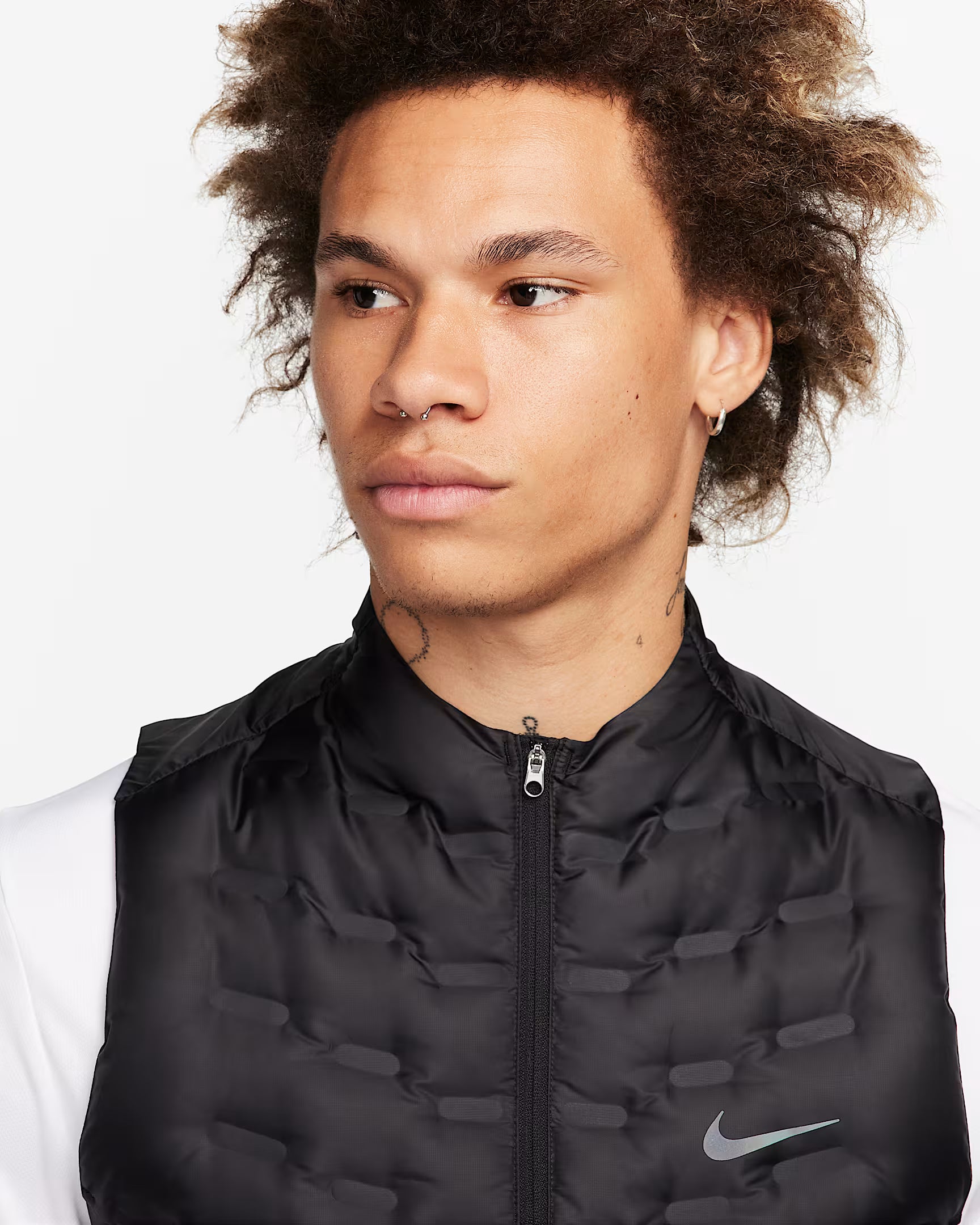 Veste de running sans manches en duvet pour homme