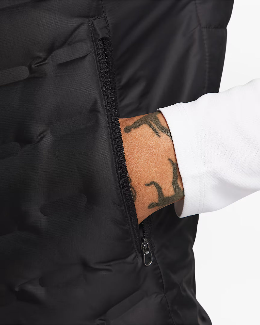 Veste de running sans manches en duvet pour homme