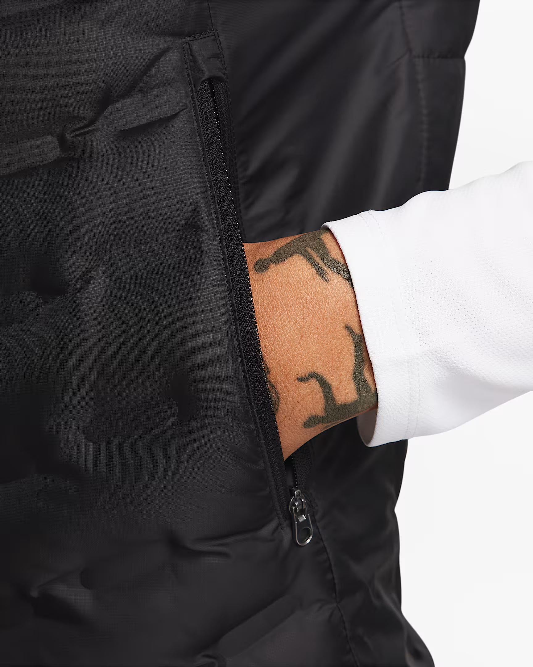 Veste de running sans manches en duvet pour homme