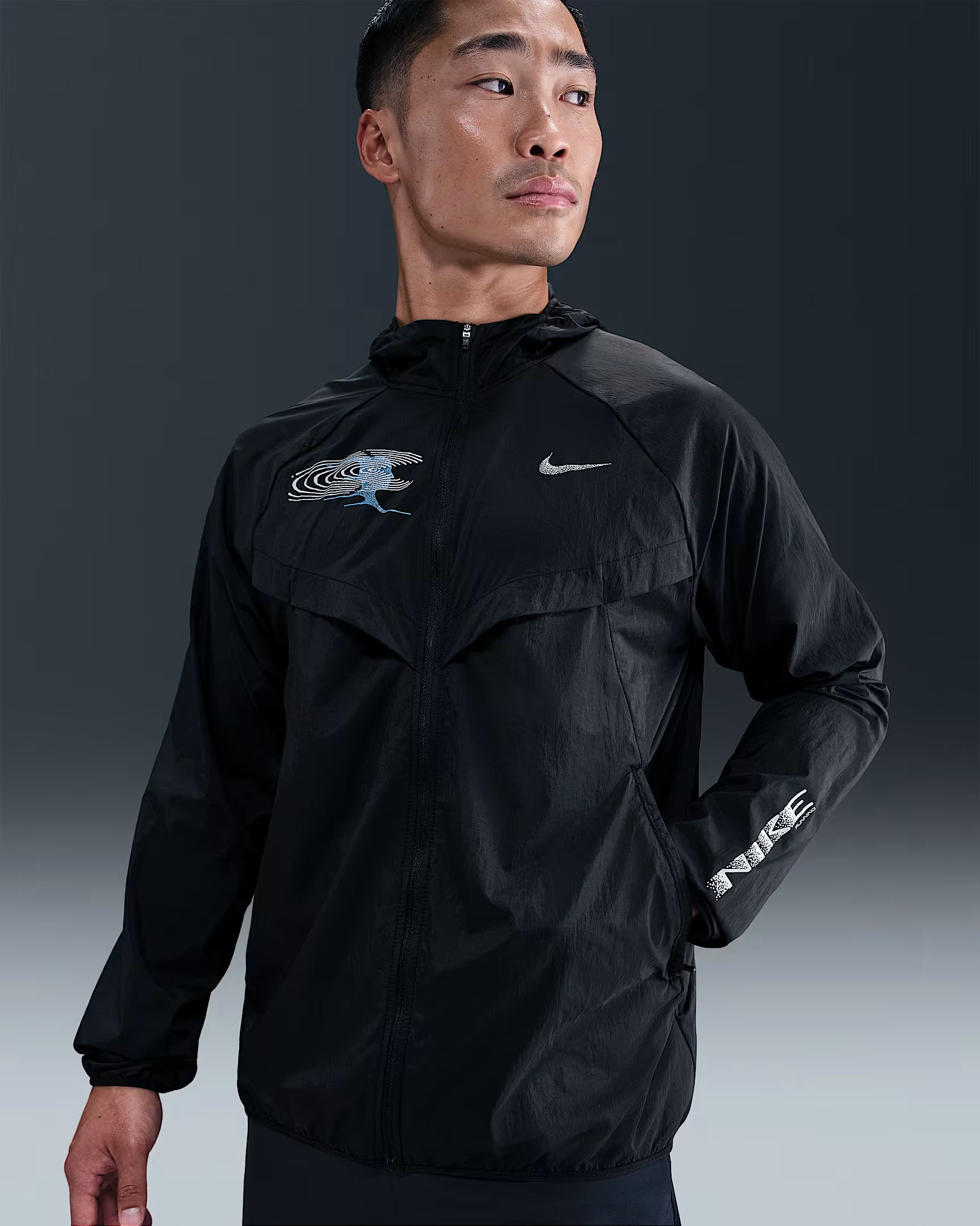 Nike Stride Veste de running déperlante avec protection UV pour homme