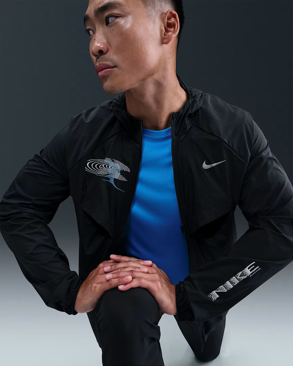 Nike Stride Veste de running déperlante avec protection UV pour homme