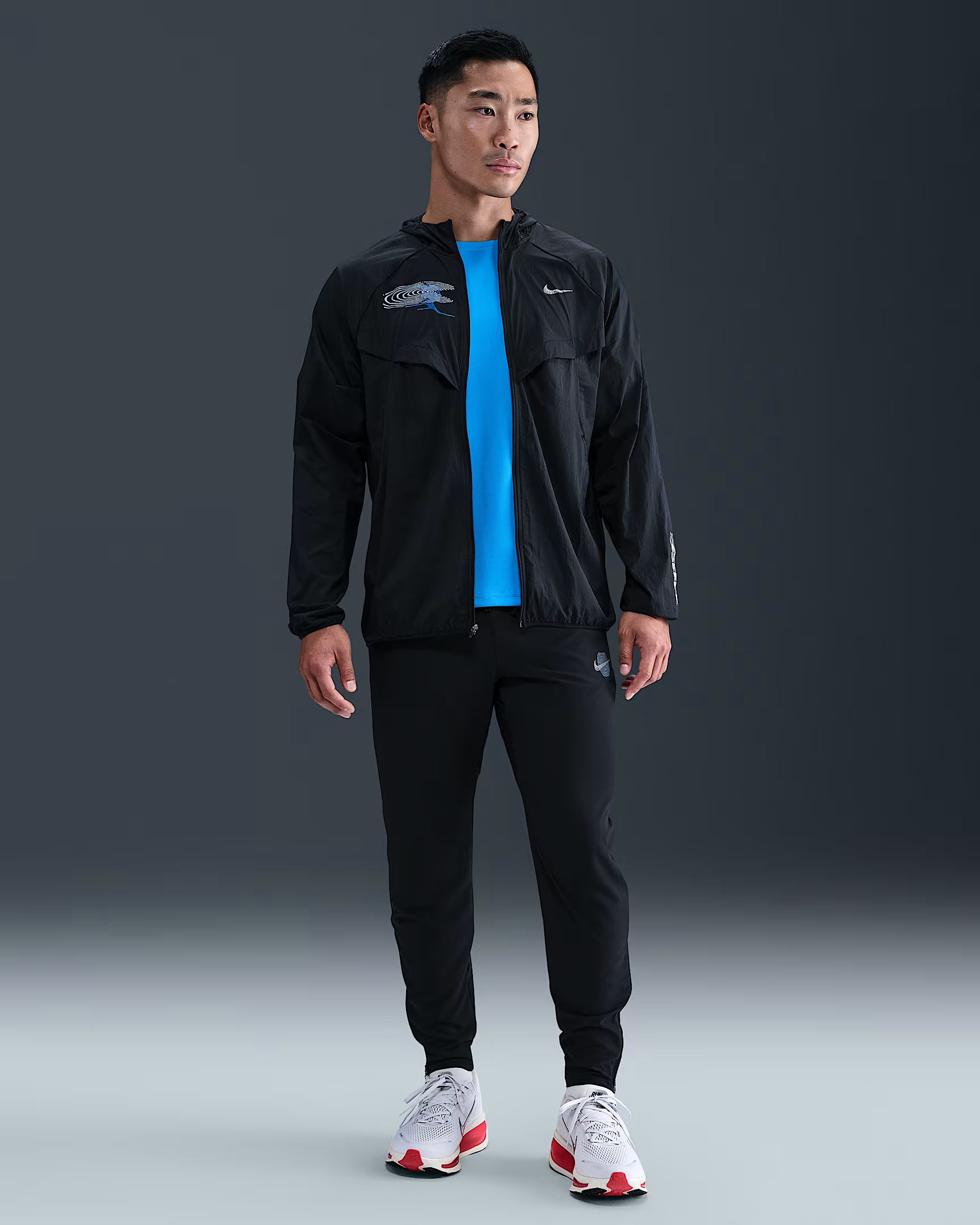Nike Stride Veste de running déperlante avec protection UV pour homme