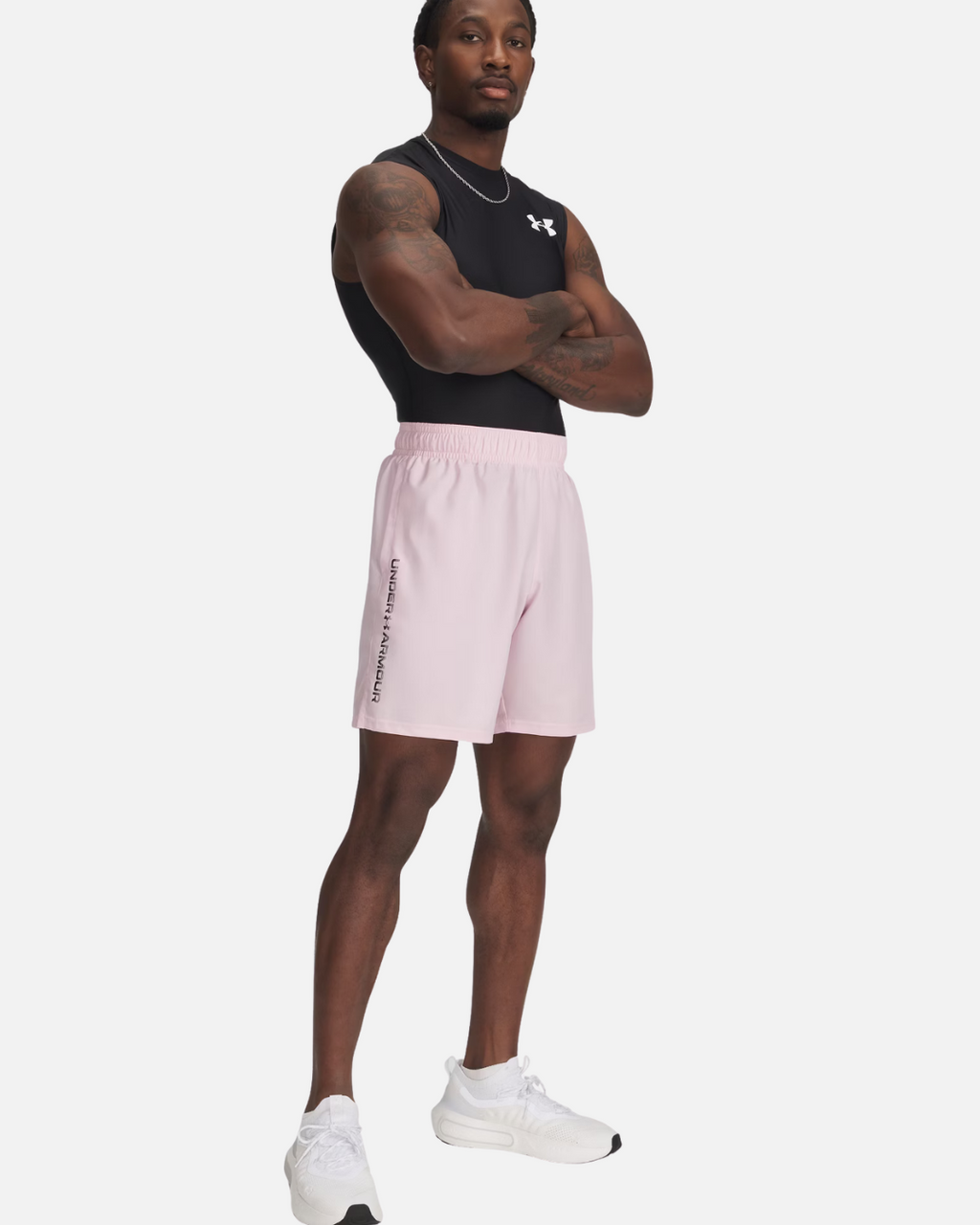 Short Under Amour Tech Wordmark - Noir/Vert