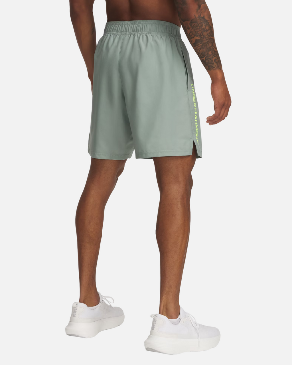 Short Under Amour Tech Wordmark - Noir/Vert